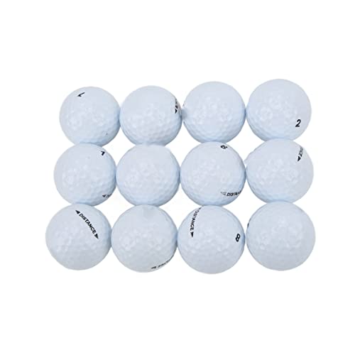 Yuecoom 12 Stück/Box Doppelschicht-Golfball, Langstrecken-Golfschwung-Übungsball, Doppelschicht-Putting-Übungsball für das Training von Golfbegeisterten, synthetischer Gummi + von Yuecoom