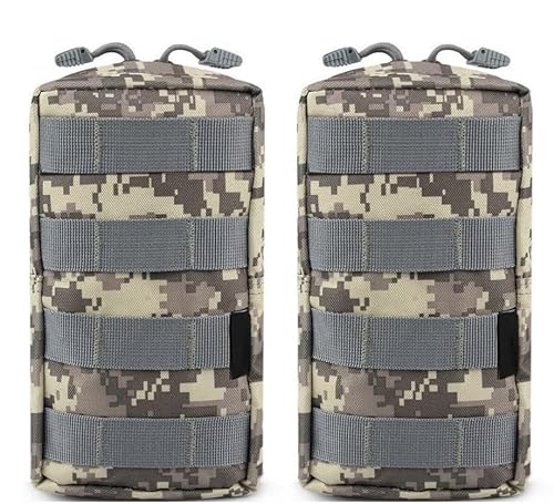 2- Pack Taktische Molle Tasche Wasserdicht Tragbare Mini Militär Paket Kleine Taille Pack EDC Tasche Utility Pouch Gear Gadget für Wandern Jagd Camping Trekking von Yuehuamech