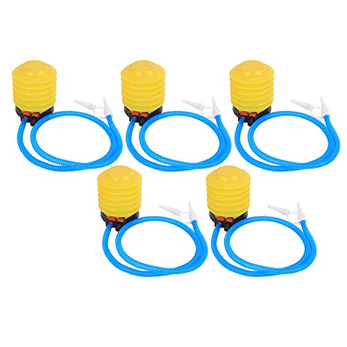 5PCS Foot Air Pump, 4.5 Inch Plastic Yoga Ball Inflator Sports Inflatable Pump for Exercise Ball Wedding Festivals Balloon Yellow von Yuezhongoo