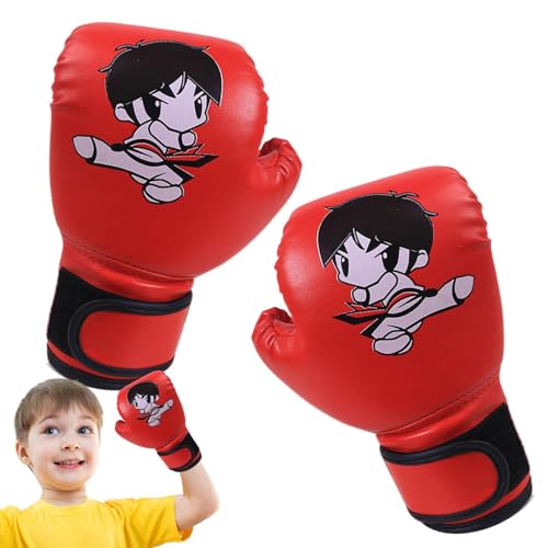 Boxhandschuhe für Kinder, Langlebige Junior Boxing Gloves, Strapazierfähiges Leder Kickboxhandschuhe zum Training für Muay Thai, MMA, Kampfsport, Kickboxen, Sparring Boxhandschuhe für Kinder, Langlebige Junior Boxing Gloves, Strapazierfähiges Leder Kickboxhandschuhe zum Training für Muay Thai, MMA, Kampfsport, Kickboxen, Sparring von Yugugomo