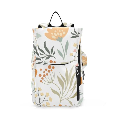 Yuiboo Tennisschläger-Tasche, niedlich, stabil, Safari-Schmetterlinge, rustikale Blumen, pfirsichfarben, für 2 Schläger für Männer und Frauen von Yuiboo