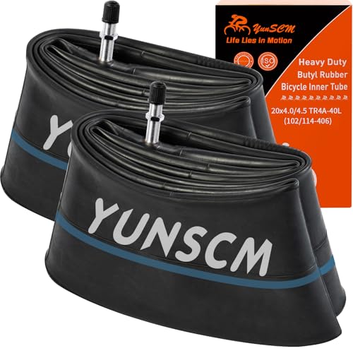 YunSCM 2PCS 100/114-406 Verdickung 20 Zoll Schlauch 20x4.0/4.5 TR4A-40L Scharder Ventil kompatibel 20 Zoll Fahrradschlauch/Mountainbike/Elektrofahrrad Schlauch 20x4.0 20x4.50 YunSCM 2PCS 100/114-406 Verdickung 20 Zoll Schlauch 20x4.0/4.5 TR4A-40L Scharder Ventil kompatibel 20 Zoll Fahrradschlauch/Mountainbike/Elektrofahrrad Schlauch 20x4.0 20x4.50 von YunSCM