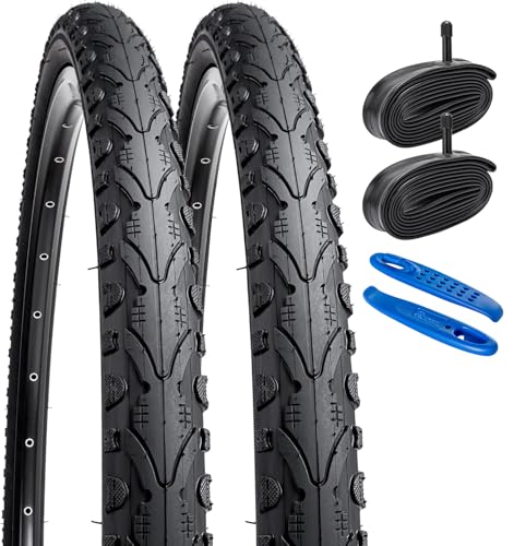 YunSCM 2er-Pack Faltbarer 26 Zoll Reifen 26x1.75 Mantel 47-559 Plus 2er-Pack 26 Zoll Schlauch AV32mm Ventil kompatibel 26x1.75 Fahrradreifen und Schlauch YunSCM 2er-Pack Faltbarer 26 Zoll Reifen 26x1.75 Mantel 47-559 Plus 2er-Pack 26 Zoll Schlauch AV32mm Ventil kompatibel 26x1.75 Fahrradreifen und Schlauch von YunSCM