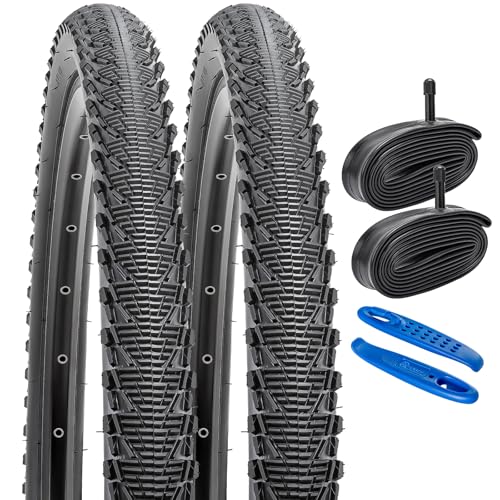 YunSCM 2PCS Faltbare 26 Zoll Fahrradreifen 26x2.10 Mantel 54-559 Plus 2PCS 26 Zoll Schlauch AV32mm Valve kompatibel 50-559 MTB Fahrräder/E-Bikes/Reifen 26x2.0 26x2.10 26x2.125 YunSCM 2PCS Faltbare 26 Zoll Fahrradreifen 26x2.10 Mantel 54-559 Plus 2PCS 26 Zoll Schlauch AV32mm Valve kompatibel 50-559 MTB Fahrräder/E-Bikes/Reifen 26x2.0 26x2.10 26x2.125 von YunSCM