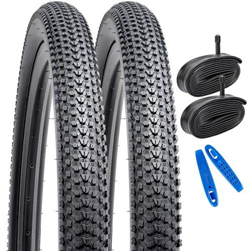 YunSCM 2er-Pack Faltbar 26 Zoll Reifen 26x2.10 Plus 2er-Pack Verdickung 26 Zoll Schlauch AV32mm Ventil kompatibel 52/54-559 Mountainbike 26x2.0 26x2.10 26x2.125 Fahrradreifen und Schlauch YunSCM 2er-Pack Faltbar 26 Zoll Reifen 26x2.10 Plus 2er-Pack Verdickung 26 Zoll Schlauch AV32mm Ventil kompatibel 52/54-559 Mountainbike 26x2.0 26x2.10 26x2.125 Fahrradreifen und Schlauch von YunSCM