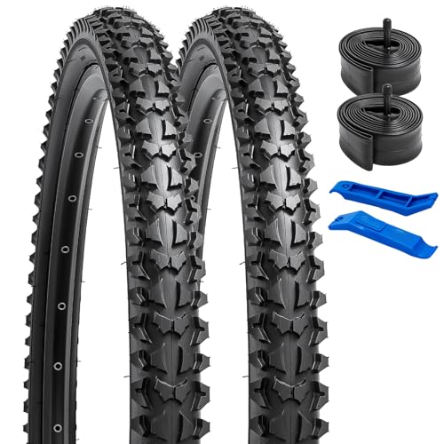 YunSCM 2Pcs Faltbarer 26 Zoll Reifen 26x1.95 Mantel Plus 2Pcs 26 Zoll Schlauch AV32mm Ventil kompatibel Straßen,Stadt,Mountainbike 50/54-559 Fahrradreifen 26x1.90 26x1.95 26x2.0 und Schlauch YunSCM 2Pcs Faltbarer 26 Zoll Reifen 26x1.95 Mantel Plus 2Pcs 26 Zoll Schlauch AV32mm Ventil kompatibel Straßen,Stadt,Mountainbike 50/54-559 Fahrradreifen 26x1.90 26x1.95 26x2.0 und Schlauch von YunSCM