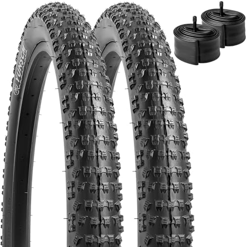 YunSCM 2er-Pack Faltbarer 26 Zoll Reifen 26x2.60 Mantel 66-559 Plus Verdickter 26 Zoll Schlauch AV32mm Ventil kompatibel 65-559 26x2.50 26x2.60 26x2.70 26x2.80 Fahrradreifen und Schlauch YunSCM 2er-Pack Faltbarer 26 Zoll Reifen 26x2.60 Mantel 66-559 Plus Verdickter 26 Zoll Schlauch AV32mm Ventil kompatibel 65-559 26x2.50 26x2.60 26x2.70 26x2.80 Fahrradreifen und Schlauch von YunSCM