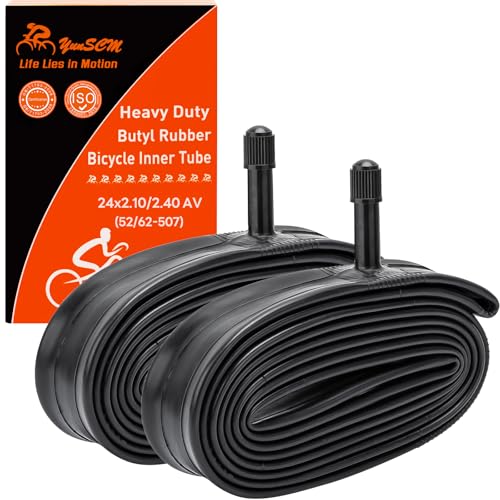 YunSCM 2er-Pack 54/64-507 Verdickung 24 Zoll Schlauch 24X2.10/2.25/2.35/2.40 AV32mm Valve kompatibel Elektro/Mountain/Fahrrad 24 Zoll Fahrradschlauch 24x2.125 24x2.25 24x2.30 24x2.35 24x2.40 YunSCM 2er-Pack 54/64-507 Verdickung 24 Zoll Schlauch 24X2.10/2.25/2.35/2.40 AV32mm Valve kompatibel Elektro/Mountain/Fahrrad 24 Zoll Fahrradschlauch 24x2.125 24x2.25 24x2.30 24x2.35 24x2.40 von YunSCM