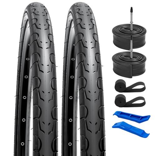 YunSCM 2Pcs Faltbarer Reifen 700x28C ETRTO 28-622 und 2Pcs 700C Schläuche FV60mm Presta-Ventil, kompatibel Rennräder, Citybikes 700x25c 700x28c 700x30c Fahrradreifen und Schläuche YunSCM 2Pcs Faltbarer Reifen 700x28C ETRTO 28-622 und 2Pcs 700C Schläuche FV60mm Presta-Ventil, kompatibel Rennräder, Citybikes 700x25c 700x28c 700x30c Fahrradreifen und Schläuche von YunSCM