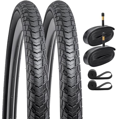 YunSCM 2Pcs Faltbar 28 Zoll Reifen 28x1.25 700x32C Mantel 32-622 Plus 2Pcs 700C Schlauch AV48mm Valve kompatibel 700C City Bikes, Rennräder 700x30C 30-622 Fahrradreifen und schlauche YunSCM 2Pcs Faltbar 28 Zoll Reifen 28x1.25 700x32C Mantel 32-622 Plus 2Pcs 700C Schlauch AV48mm Valve kompatibel 700C City Bikes, Rennräder 700x30C 30-622 Fahrradreifen und schlauche von YunSCM