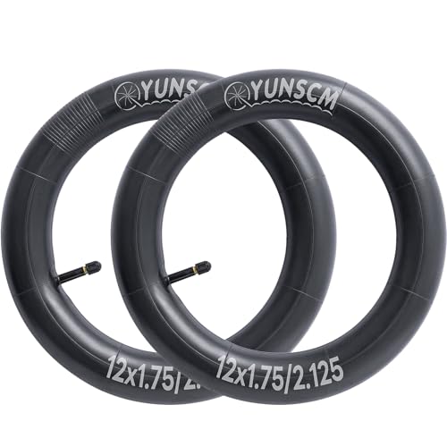 YunSCM 2PCS 47/57-203 12 Zoll Schlauch 12x1.75/1.95/2.25 AV32mm Ventil kompatibel 12 Zoll Fahrradschlauch/Kinderfahrräder/Handwagen 12x1.75 12x1.95 12x2.0 12x2.10 12x2.125 12x2.25 YunSCM 2PCS 47/57-203 12 Zoll Schlauch 12x1.75/1.95/2.25 AV32mm Ventil kompatibel 12 Zoll Fahrradschlauch/Kinderfahrräder/Handwagen 12x1.75 12x1.95 12x2.0 12x2.10 12x2.125 12x2.25 von YunSCM