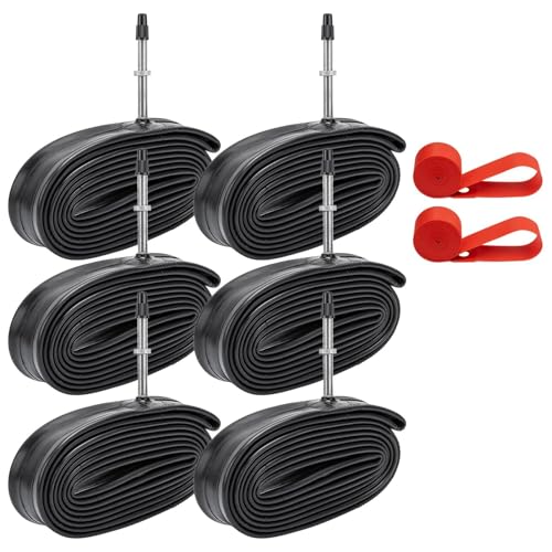 YunSCM 6PCS 18/32-622 Verdickung 28 Zoll Schlauch 700x18C/25/28/32C FV48mm Presta Valve Kompatibel 700C Fahrradschlauch 700x18C 700x23C 700x25C 700x28C 700x32C YunSCM 6PCS 18/32-622 Verdickung 28 Zoll Schlauch 700x18C/25/28/32C FV48mm Presta Valve Kompatibel 700C Fahrradschlauch 700x18C 700x23C 700x25C 700x28C 700x32C von YunSCM