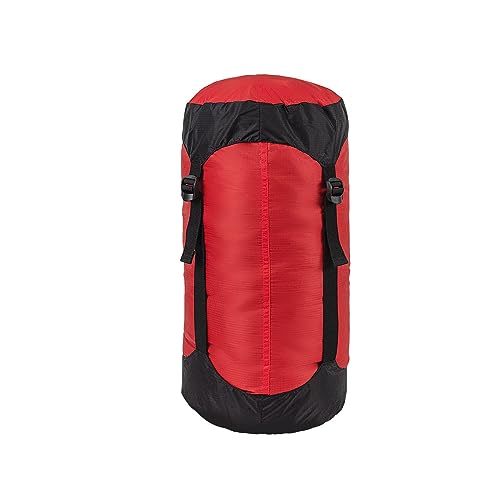 Kompressionssack, 5L/8L/18L/25L/35L Leichte Kompressionssäcke Taschen Schlafsack Sachen Aufbewahrungssäcke für Rucksacktouren Camping Wandern (Rot,18L) von Yundxi