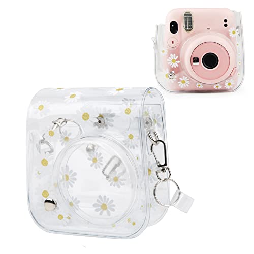 PVC-Transparente Kameratasche, kleine Kamera-Schutzhülle Shell Cover, mit verstellbarem Schultergurt, für Fujifilm Instax 11/9/8 Kamera von Yunir