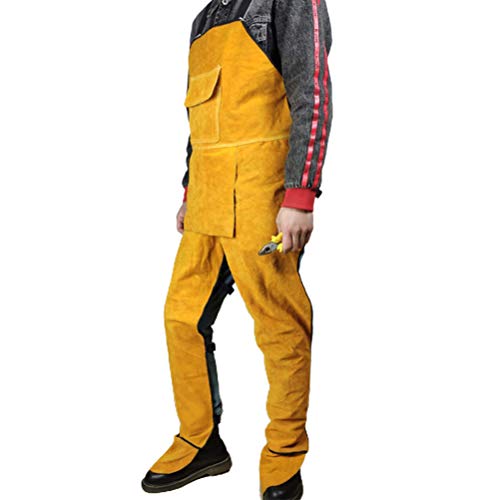 Yunobi Professionelle Schweißschürze – Leder-Schweißschürze mit geteiltem Bein Herren, Schweißer, schützt Kleidung, Tischler, Schmiede, Gartenarbeiter, Briten Yunobi Professionelle Schweißschürze – Leder-Schweißschürze mit geteiltem Bein Herren, Schweißer, schützt Kleidung, Tischler, Schmiede, Gartenarbeiter, Briten von Yunobi