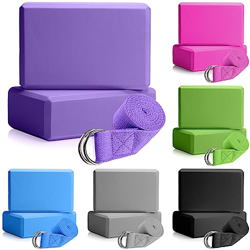 12er-Pack Yoga-Blöcke und Gurt-Set enthalten 12 Stück 22.9x15.2x7.6 cm EVA-Schaumstoff-Yoga-Bausteine und 6 Stück Yoga-Gurte mit hoher Dichte für Yoga, Pilate, Fitness, Meditation, Straffung, Workout 12er-Pack Yoga-Blöcke und Gurt-Set enthalten 12 Stück 22.9x15.2x7.6 cm EVA-Schaumstoff-Yoga-Bausteine und 6 Stück Yoga-Gurte mit hoher Dichte für Yoga, Pilate, Fitness, Meditation, Straffung, Workout von Yunsailing
