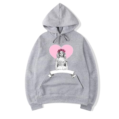 Hoodie Marina Diamandis Fashion Loose Casual Pullover, Langarm Damen Sweatshirt Klassisches Vintage Herren Jacke Bedrucktes Muster Top Hip Hop Sportbekleidung Running Fitness Sweatpants-grey||4XL von Yuogkk