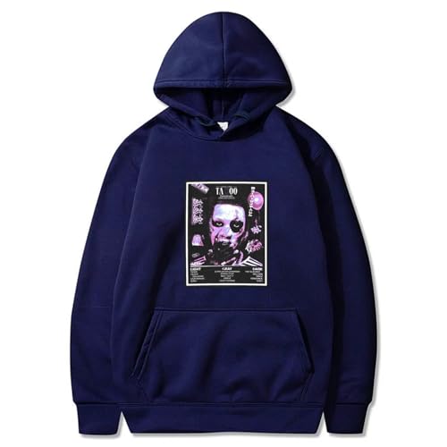 Kapuzenpulli Denzel Curry Herren Damen Universal Pullover Sweatshirt,Klassisch Retro Rock Sweatshirt Große Taschen Pullover Fun Bedrucktes Muster Tops Punk Mode Trendy Plus Size Streetwear-purple||XXS von Yuogkk