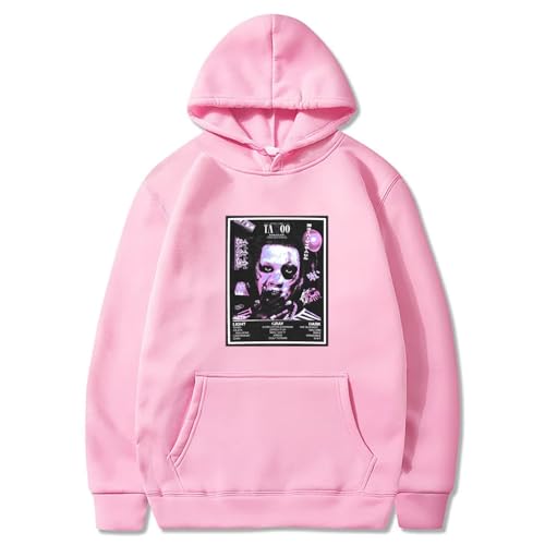 Kapuzenpulli Denzel Curry Herren Damen Universal Pullover Sweatshirt,Klassisch Retro Rock Sweatshirt Große Taschen Pullover Fun Bedrucktes Muster Tops Punk Mode Trendy Plus Size Streetwear-purple||XXS von Yuogkk