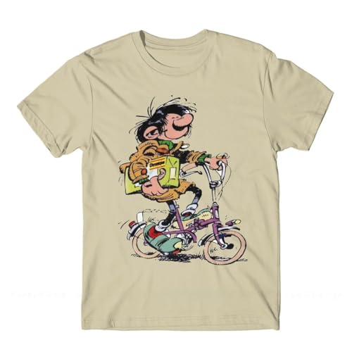 T-Shirt Gaston Lagaffe Mode Muster kurzärmelig, Cartoon Spaß Sweatshirt Baumwolle klassisch vielseitig Tops Männer und Frauen Rollenspiel Tank Tops lose plus Größe Trend Sportbekleidung-white||XS T-Shirt Gaston Lagaffe Mode Muster kurzärmelig, Cartoon Spaß Sweatshirt Baumwolle klassisch vielseitig Tops Männer und Frauen Rollenspiel Tank Tops lose plus Größe Trend Sportbekleidung-white||XS von Yuogkk