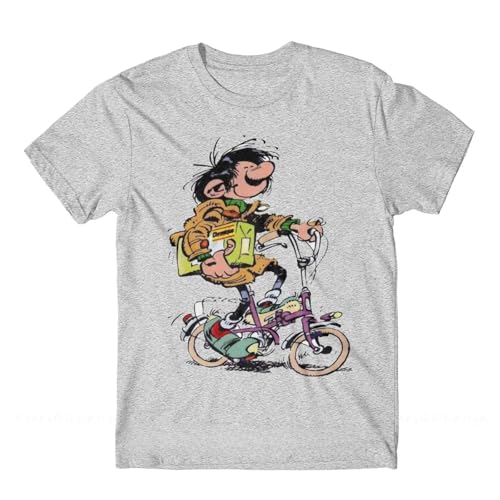 T-Shirt Gaston Lagaffe Mode Muster kurzärmelig, Cartoon Spaß Sweatshirt Baumwolle klassisch vielseitig Tops Männer und Frauen Rollenspiel Tank Tops lose plus Größe Trend Sportbekleidung-white||XS T-Shirt Gaston Lagaffe Mode Muster kurzärmelig, Cartoon Spaß Sweatshirt Baumwolle klassisch vielseitig Tops Männer und Frauen Rollenspiel Tank Tops lose plus Größe Trend Sportbekleidung-white||XS von Yuogkk