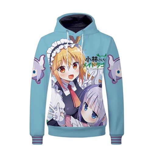 Yuogkk Hoodie Miss Kobayashi's Dragon Maid Casual Loose Long Sleeve Pullover, Cartoon Rollenspiel Männer und Frauen Drawstring Sweatshirt Cute Printed Pattern Top-pink||XXS Yuogkk Hoodie Miss Kobayashi's Dragon Maid Casual Loose Long Sleeve Pullover, Cartoon Rollenspiel Männer und Frauen Drawstring Sweatshirt Cute Printed Pattern Top-pink||XXS von Yuogkk