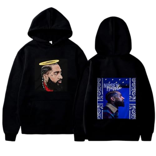 Yuogkk Hoodie Nipsey Hussle Baumwolle Herren und Damen Sweatshirt, Mode Casual Hip Hop Jacke Harajuku Rap Pullover Fun Muster Streetwear Vintage Classic Crew Neck Jacke Pullover-Black||XS Yuogkk Hoodie Nipsey Hussle Baumwolle Herren und Damen Sweatshirt, Mode Casual Hip Hop Jacke Harajuku Rap Pullover Fun Muster Streetwear Vintage Classic Crew Neck Jacke Pullover-Black||XS von Yuogkk