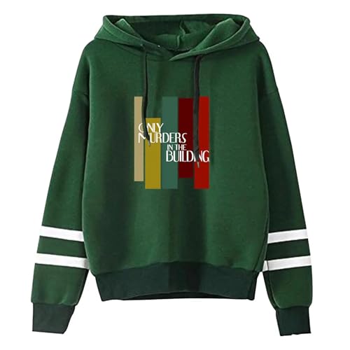 Yuogkk Hoodie Only Murders In The Building Langarm-Sweatshirt für Männer, Pullover für Frauen in großen Größen Mode Vintage Sportswear Rundhalsausschnitt Harajuku Streetwear Lose Jacke-red||XXS von Yuogkk