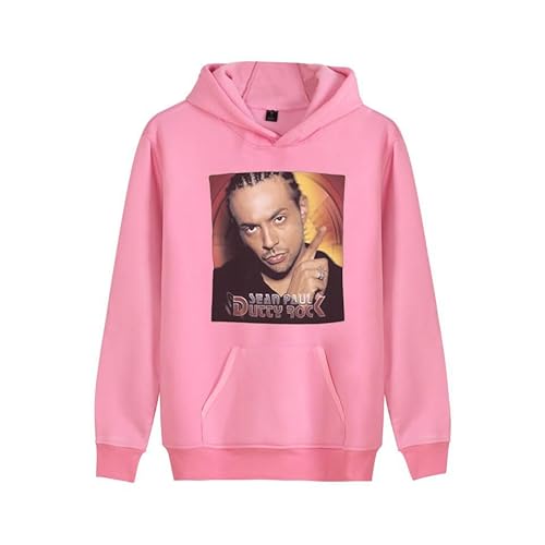 Yuogkk Hoodie Sean Paul Unisex Pullover Sweatshirt, Mode gedruckt Muster Sweatshirt Lose Plus Size Jacke Hip Hop Streetwear Langarm Jacke Plus Size Sweatshirt-Black||XXS von Yuogkk