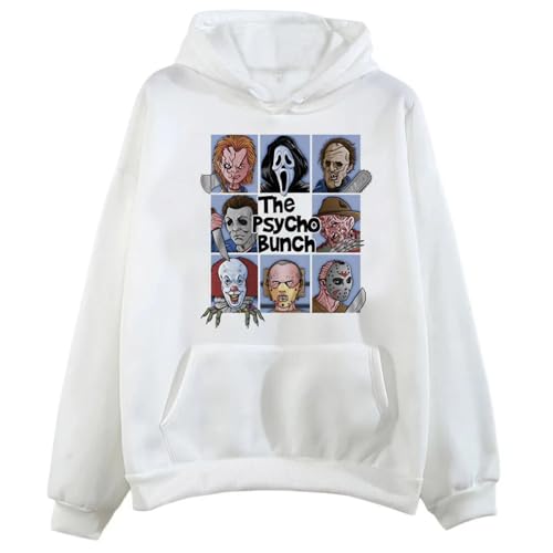 Yuogkk Hoodie Stephen King Retro-Ära Sweatshirt, Horror klassischen Pullover Spaß Druckmuster Pullover Mode warmen Anzug lose Plus Größe Sportbekleidung-Khaki||XS von Yuogkk