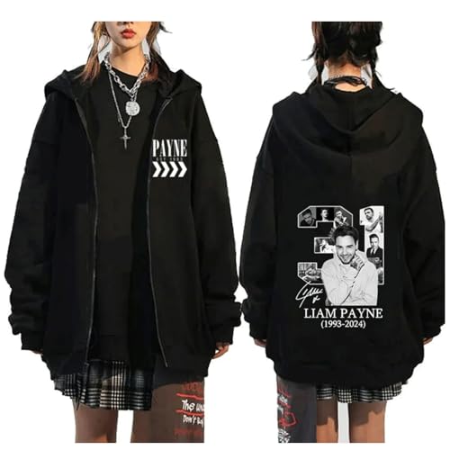 Yuogkk Hoodies Li-am Cartoon Print Sweatshirt Pocket Zipper Jacket, Frühlings Und Herbstpullover Für Männer Und Frauen Pai-ne Printed Long Sleeve Jacket-Black&a||XS Yuogkk Hoodies Li-am Cartoon Print Sweatshirt Pocket Zipper Jacket, Frühlings Und Herbstpullover Für Männer Und Frauen Pai-ne Printed Long Sleeve Jacket-Black&a||XS von Yuogkk
