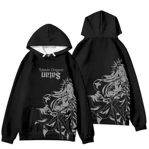 Yuogkk Kapuzenpulli Date A LIVE Herren und Damen Running Sweatshirt Fußball Sweatshirt Langarm Jacke Locker Bequem Warm Kapuzenpullover mit Tasche Jacke-Black||XXS von Yuogkk