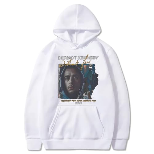 Yuogkk Kapuzenpulli Dermot Kennedy Unisex Mode Pullover, Lose Langarm Sweatshirt Lässige Mode Jacke Gedrucktes Muster Pullover Singer Jacke Harajuku Top Cool Streetwear Home Sportswear-Black||XXS von Yuogkk