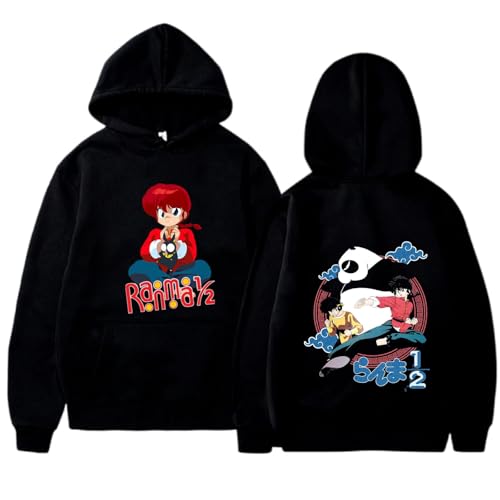 Yuogkk Kapuzenpulli Ranma 1/2 Cartoon Muster Sweatshirt, Retro Bedruckt Pullover Mode Lose Langarm Pullover Vintage Rundhalsausschnitt Top Baumwolle Bicotton Sweatshirt-Black||S Yuogkk Kapuzenpulli Ranma 1/2 Cartoon Muster Sweatshirt, Retro Bedruckt Pullover Mode Lose Langarm Pullover Vintage Rundhalsausschnitt Top Baumwolle Bicotton Sweatshirt-Black||S von Yuogkk