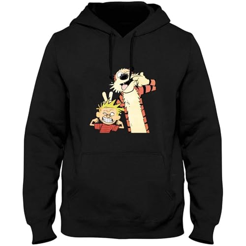 Yuogkk Pullover Cal.lVin Ho.bBes Bill Watterson Spaß Humor Langarm-Sweatshirt, Klassischer Retro-Cartoon-Pullover Lustiger Tiger-Pullover Mode Lässige Freundschaft Jacke Rollenspiel Top-Black||XS Yuogkk Pullover Cal.lVin Ho.bBes Bill Watterson Spaß Humor Langarm-Sweatshirt, Klassischer Retro-Cartoon-Pullover Lustiger Tiger-Pullover Mode Lässige Freundschaft Jacke Rollenspiel Top-Black||XS von Yuogkk
