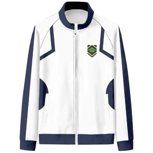 Yuogkk Sweatshirt Blue Lock Cartoon Sweatshirt Herren Jacke mit Reißverschluss Große Taschen, Damen Pullover Langarm Kapuzenpullover Rollenspiel Jacke Spaß Gemusterte Sportbekleidung-White||XXS Yuogkk Sweatshirt Blue Lock Cartoon Sweatshirt Herren Jacke mit Reißverschluss Große Taschen, Damen Pullover Langarm Kapuzenpullover Rollenspiel Jacke Spaß Gemusterte Sportbekleidung-White||XXS von Yuogkk