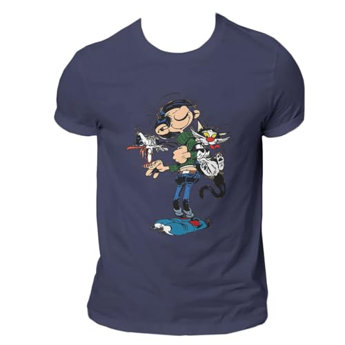 Yuogkk T-Shirt Gaston Lagaffe Männer Frauen Baumwolle Kurzarm, Klassisch Retro Rundhalsausschnitt Sweatshirt Fun Printed Pattern Tank Top Role Play Shirt Fashion Trend Sportswear Loose Top-White||XXS Yuogkk T-Shirt Gaston Lagaffe Männer Frauen Baumwolle Kurzarm, Klassisch Retro Rundhalsausschnitt Sweatshirt Fun Printed Pattern Tank Top Role Play Shirt Fashion Trend Sportswear Loose Top-White||XXS von Yuogkk