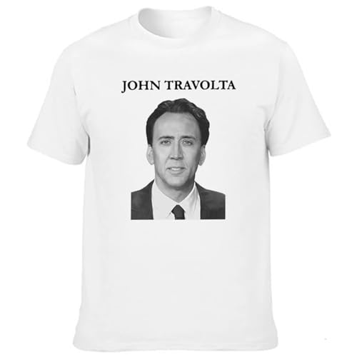 Yuogkk T-Shirt John Travolta Fun Print Sweatshirt Mode Vintage Kurzarm Männer und Frauen Plus Size Shirt Baumwolle Weste Lose Casual Top Classic Rundhalsausschnitt Travel Sweatshirt-Black||XXS Yuogkk T-Shirt John Travolta Fun Print Sweatshirt Mode Vintage Kurzarm Männer und Frauen Plus Size Shirt Baumwolle Weste Lose Casual Top Classic Rundhalsausschnitt Travel Sweatshirt-Black||XXS von Yuogkk