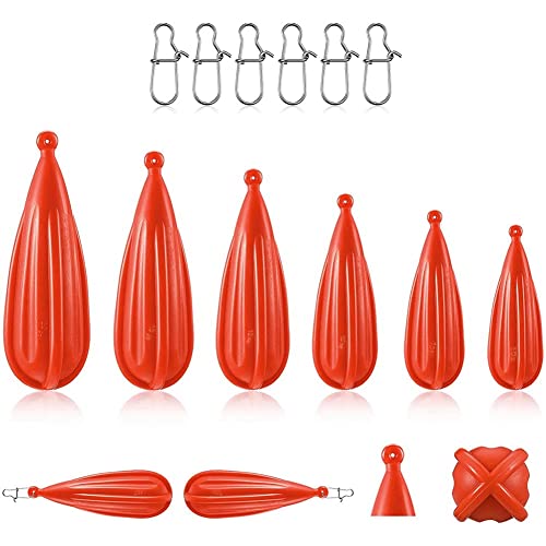 Yurhuit Angel Praxis Stecker Angel Wurf Stecker Baitcasting Gummi ÜBung Stecker Geeignet für Verbesserung der WurffäHigkeit, 6 StüCke von Yurhuit