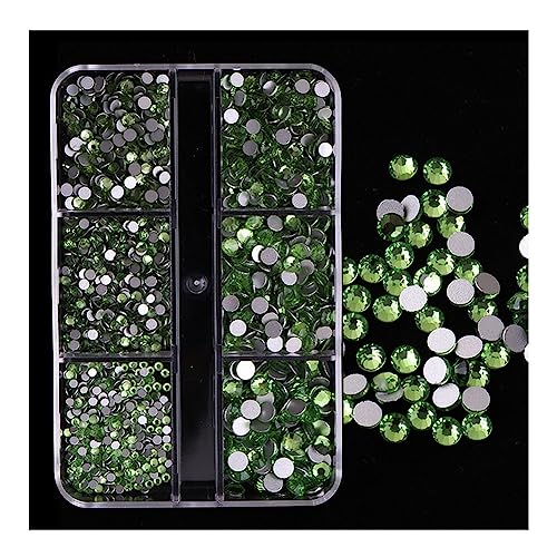 Yurosiay 1 Boxen Strass Nail Art 1420 Stück Runde kristall Strasssteine 6 Größen Flatback Strasssteine Glas Nagel Strass Glitzernder Nail Art Kristalle Strasssteine für Nagel Kleidung Olivgrün Yurosiay 1 Boxen Strass Nail Art 1420 Stück Runde kristall Strasssteine 6 Größen Flatback Strasssteine Glas Nagel Strass Glitzernder Nail Art Kristalle Strasssteine für Nagel Kleidung Olivgrün von Yurosiay