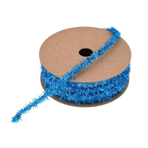 Yurosiay 10Yard×8mm Weihnachten Lametta Band Mini Lametta Girlande Bunte Glitzer Metallisch Lametta Weihnachten Dekoband Geschenkband Glänzend Dünnes Lametta Weihnachtsbaum Band für Party Blau Yurosiay 10Yard×8mm Weihnachten Lametta Band Mini Lametta Girlande Bunte Glitzer Metallisch Lametta Weihnachten Dekoband Geschenkband Glänzend Dünnes Lametta Weihnachtsbaum Band für Party Blau von Yurosiay