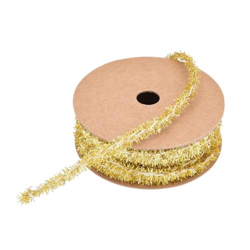Yurosiay 10Yard×8mm Weihnachten Lametta Band Mini Lametta Girlande Bunte Glitzer Metallisch Lametta Weihnachten Dekoband Geschenkband Glänzend Dünnes Lametta Weihnachtsbaum Band für Party Gold Yurosiay 10Yard×8mm Weihnachten Lametta Band Mini Lametta Girlande Bunte Glitzer Metallisch Lametta Weihnachten Dekoband Geschenkband Glänzend Dünnes Lametta Weihnachtsbaum Band für Party Gold von Yurosiay