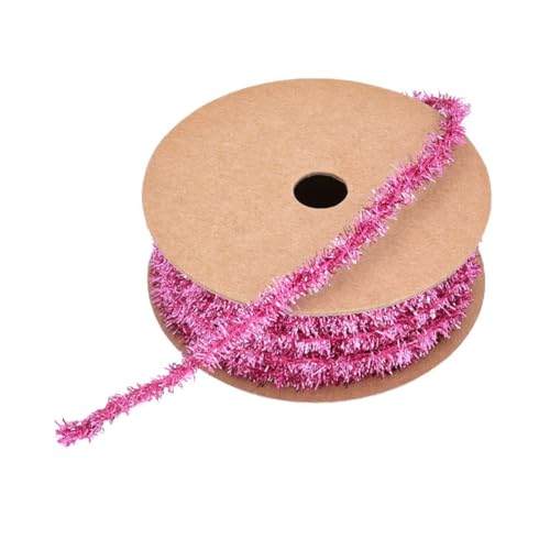 Yurosiay 10Yard×8mm Weihnachten Lametta Band Mini Lametta Girlande Bunte Glitzer Metallisch Lametta Weihnachten Dekoband Geschenkband Glänzend Dünnes Lametta Weihnachtsbaum Band für Party Rosa Yurosiay 10Yard×8mm Weihnachten Lametta Band Mini Lametta Girlande Bunte Glitzer Metallisch Lametta Weihnachten Dekoband Geschenkband Glänzend Dünnes Lametta Weihnachtsbaum Band für Party Rosa von Yurosiay