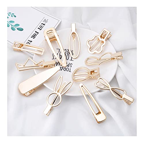 Yurosiay 11 Stück Damen Haarspangen Metall Einfach Mode Haarspange Ausgehöhlte Gold Geometrische Haarspangen Haarnadel Pony Entenschnabel Clips Damen Haarclips DIY Haarspangen für Frauen Yurosiay 11 Stück Damen Haarspangen Metall Einfach Mode Haarspange Ausgehöhlte Gold Geometrische Haarspangen Haarnadel Pony Entenschnabel Clips Damen Haarclips DIY Haarspangen für Frauen von Yurosiay