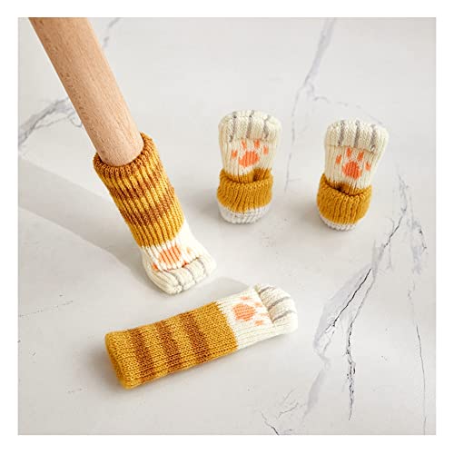 Yurosiay 16 Stück Stuhlsocken Gestrickt Süß Katze Möbelsocken Anti-Scratch Anti-Noise Stuhlbeinsocke Elastische rutschfeste Socken für Stuhlbeine Stuhlbeinschoner Bodenschutz Braun Yurosiay 16 Stück Stuhlsocken Gestrickt Süß Katze Möbelsocken Anti-Scratch Anti-Noise Stuhlbeinsocke Elastische rutschfeste Socken für Stuhlbeine Stuhlbeinschoner Bodenschutz Braun von Yurosiay