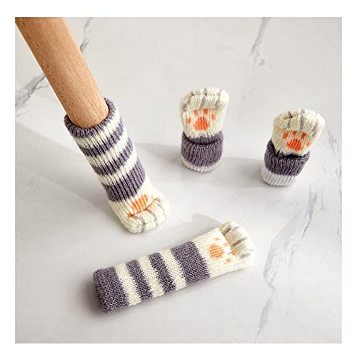 Yurosiay 16 Stück Stuhlsocken Gestrickt Süß Katze Möbelsocken Anti-Scratch Anti-Noise Stuhlbeinsocke Elastische rutschfeste Socken für Stuhlbeine Stuhlbeinschoner Bodenschutz Dunkelgrau Yurosiay 16 Stück Stuhlsocken Gestrickt Süß Katze Möbelsocken Anti-Scratch Anti-Noise Stuhlbeinsocke Elastische rutschfeste Socken für Stuhlbeine Stuhlbeinschoner Bodenschutz Dunkelgrau von Yurosiay