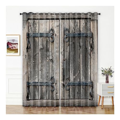 Yurosiay 2 Paneele Holztür Vorhang Vintage Holztüroptik Vorhang mit Ösen Rustikaler Vorhang Holztür Lang Verdunkelungsvorhang Ösen Bedruckte Holztür Vorhang Blickdicht Ösen 150×166cm 3# Yurosiay 2 Paneele Holztür Vorhang Vintage Holztüroptik Vorhang mit Ösen Rustikaler Vorhang Holztür Lang Verdunkelungsvorhang Ösen Bedruckte Holztür Vorhang Blickdicht Ösen 150×166cm 3# von Yurosiay