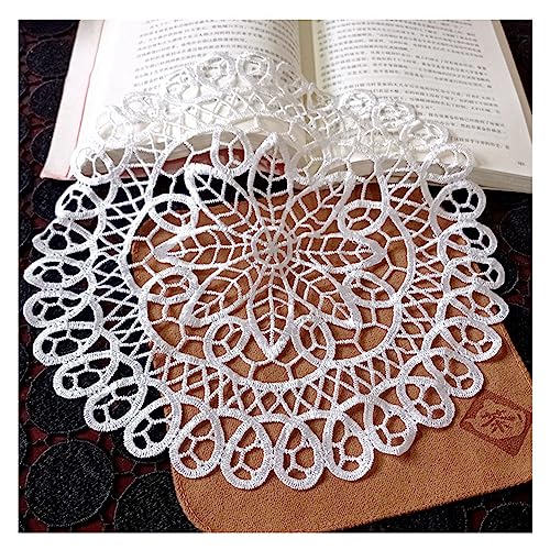 Yurosiay 2 Stück Weiße Spitzendeckchen Vintage Rund Spitze Untersetzer Handgemachte Häkeltischdecke Elegant Blumen Stickerei Tischset Runde Spitze Tischmatte Gehäkelte Tischdecke Kamelien 35cm Yurosiay 2 Stück Weiße Spitzendeckchen Vintage Rund Spitze Untersetzer Handgemachte Häkeltischdecke Elegant Blumen Stickerei Tischset Runde Spitze Tischmatte Gehäkelte Tischdecke Kamelien 35cm von Yurosiay