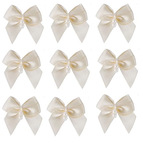 Yurosiay 50 Stück Mini Satin Schleifen 2.5cm Handgefertigt Kleine Satinband Schleifen Mini Schleife Mit Perle DIY Deko Satinschleifen Klein Geschenk Schleifen Hochzeit Schleifen Beige Yurosiay 50 Stück Mini Satin Schleifen 2.5cm Handgefertigt Kleine Satinband Schleifen Mini Schleife Mit Perle DIY Deko Satinschleifen Klein Geschenk Schleifen Hochzeit Schleifen Beige von Yurosiay