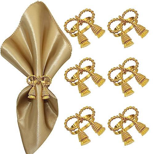 Yurosiay 6 Stück Gold Schleife Serviettenringe Vintage Serviettenschnalle Metall Schnallenhalter Mit Schleifen Serviettenringe Hochzeit Stilvoll Serviettenringe für Hochzeit Bankett Party Yurosiay 6 Stück Gold Schleife Serviettenringe Vintage Serviettenschnalle Metall Schnallenhalter Mit Schleifen Serviettenringe Hochzeit Stilvoll Serviettenringe für Hochzeit Bankett Party von Yurosiay